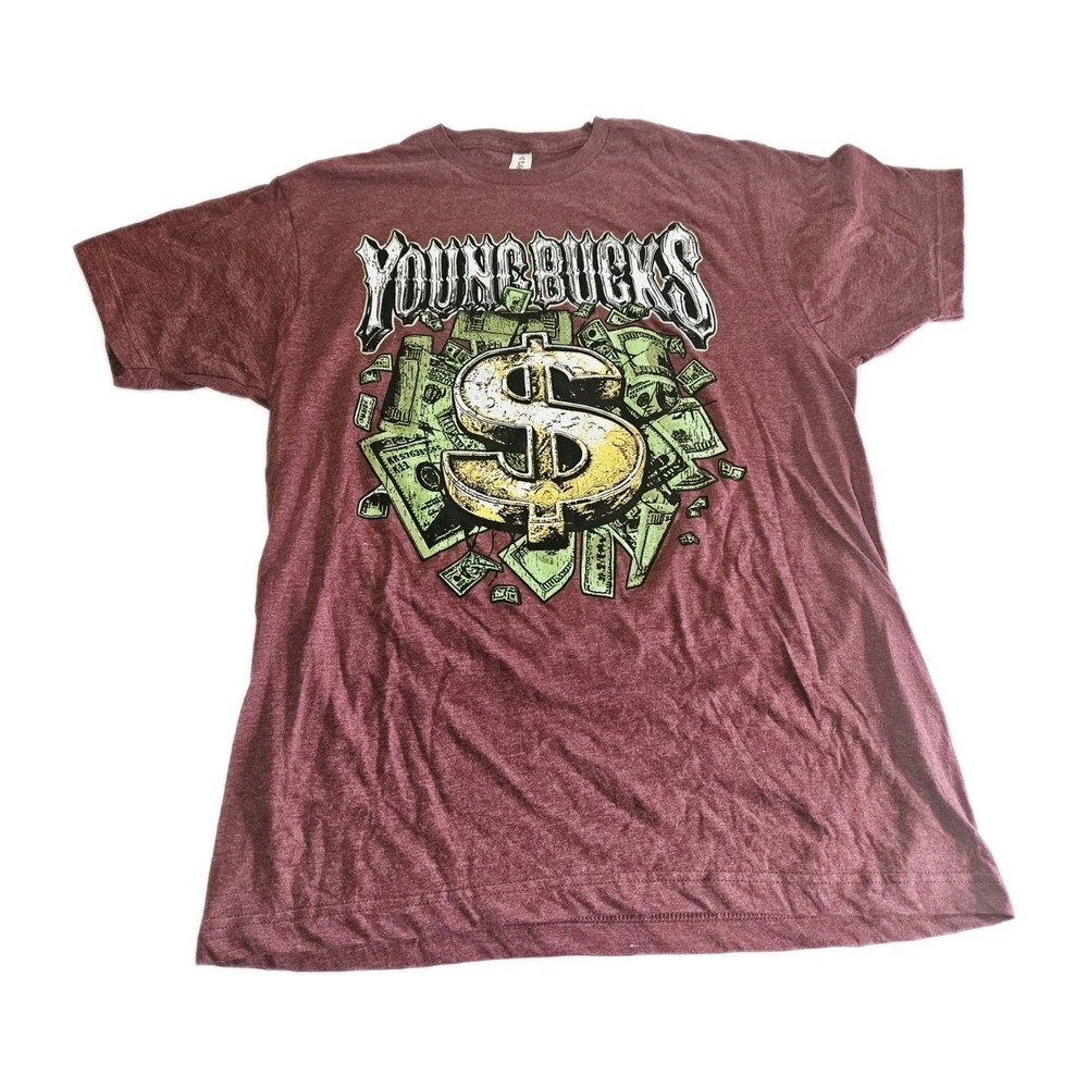 Young Bucks Wrestling T-shirt Short Sleeve Men's Size Large Tultex Brand